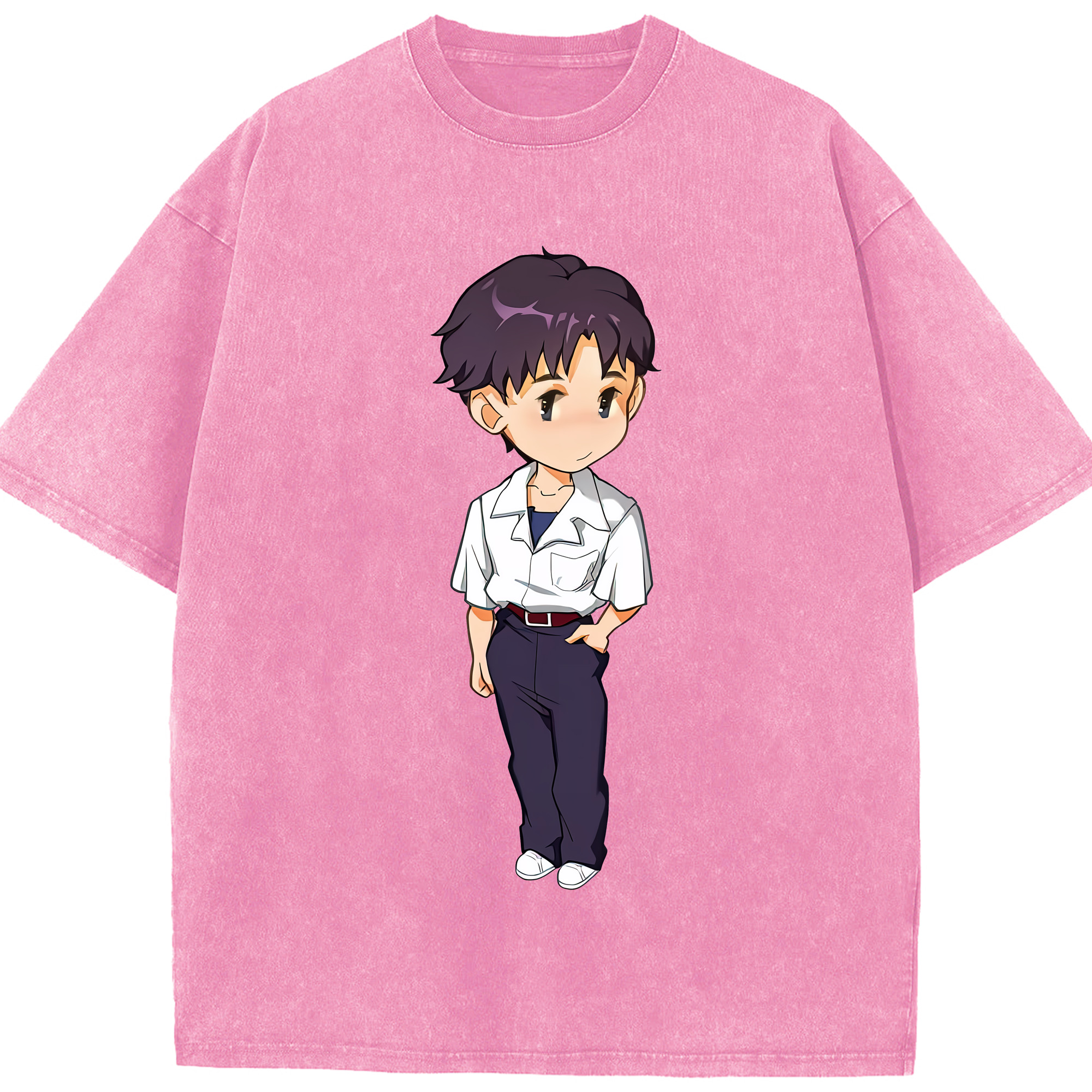 （画像用） EVA 新世紀エヴァンゲリオン 綿100% ヴィンテージ風 半袖Tシャツ（フロントプリント）